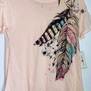 Blush feather top!